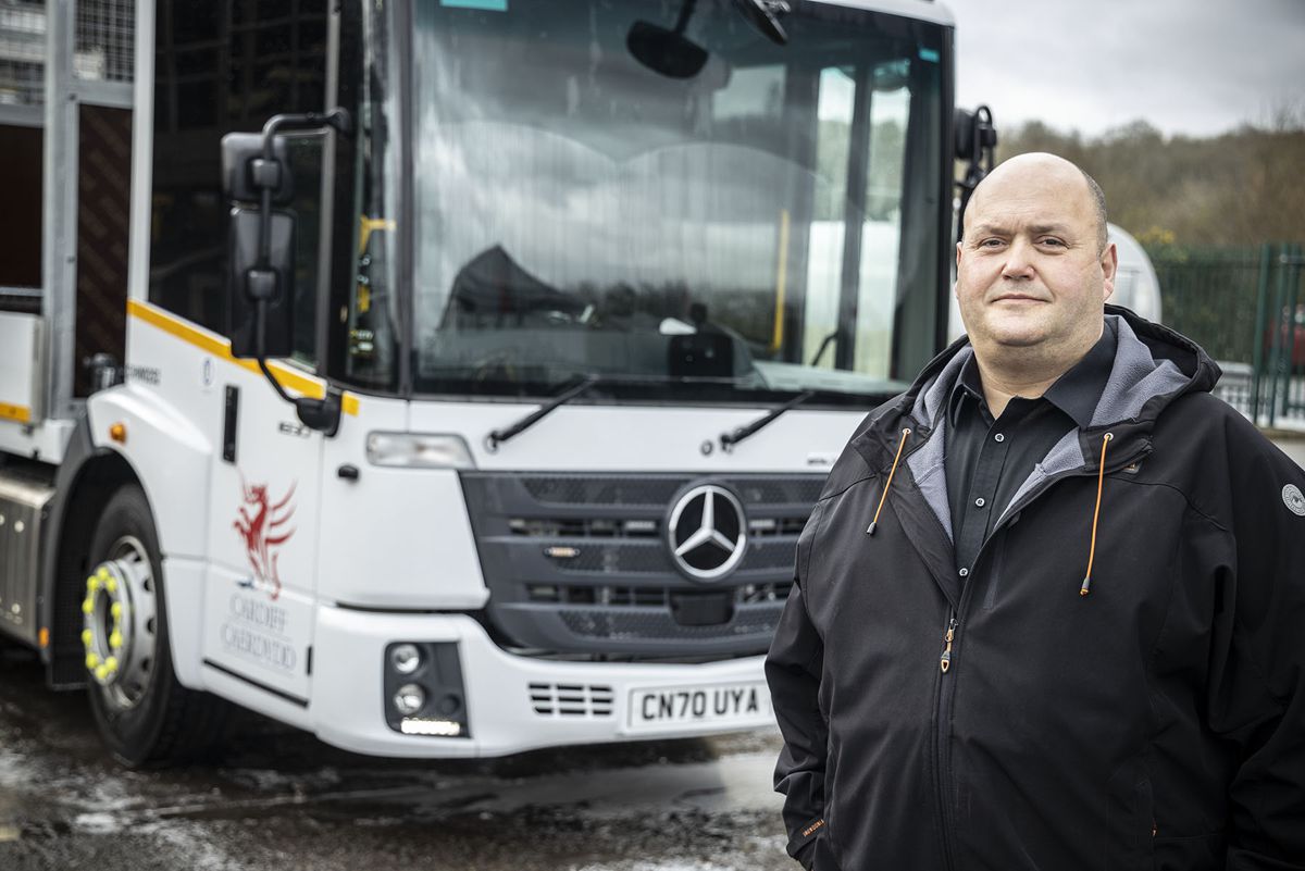 Right tool for the job: Cardiff Council’s Richard Jones said the Mercedes-Benz Econic outscored its competitors in terms of safety and cost-effectiveness
