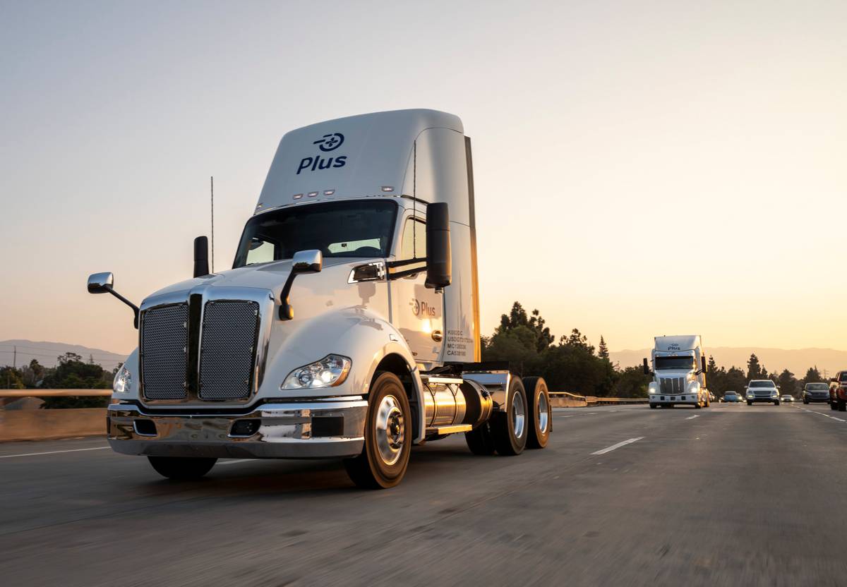 Autonomous truck company Plus fundraising reaches US$420m