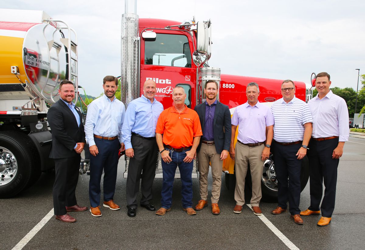Pilot Company gifts custom Peterbilt Truck to driver for 40 years of valuable service