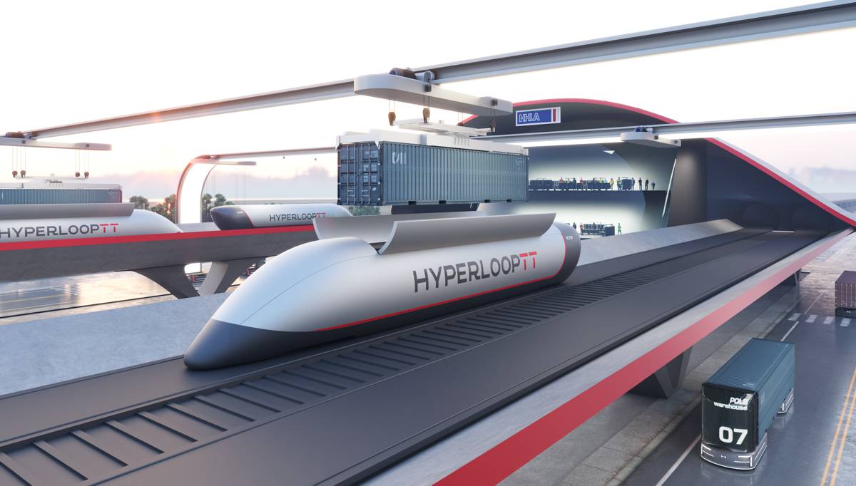 HyperPort concept revealed by HyperloopTT and HHLA