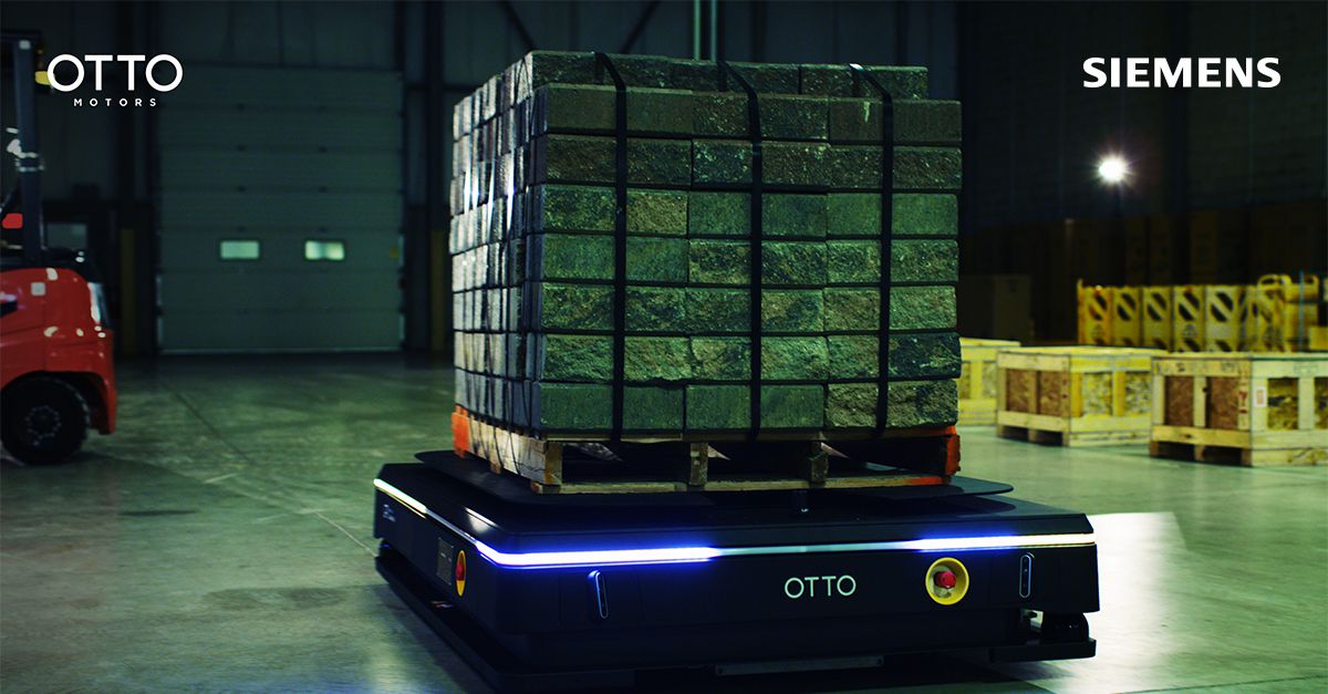 OTTO Motors and Siemens partnership drives Robot Material Handling solutions
