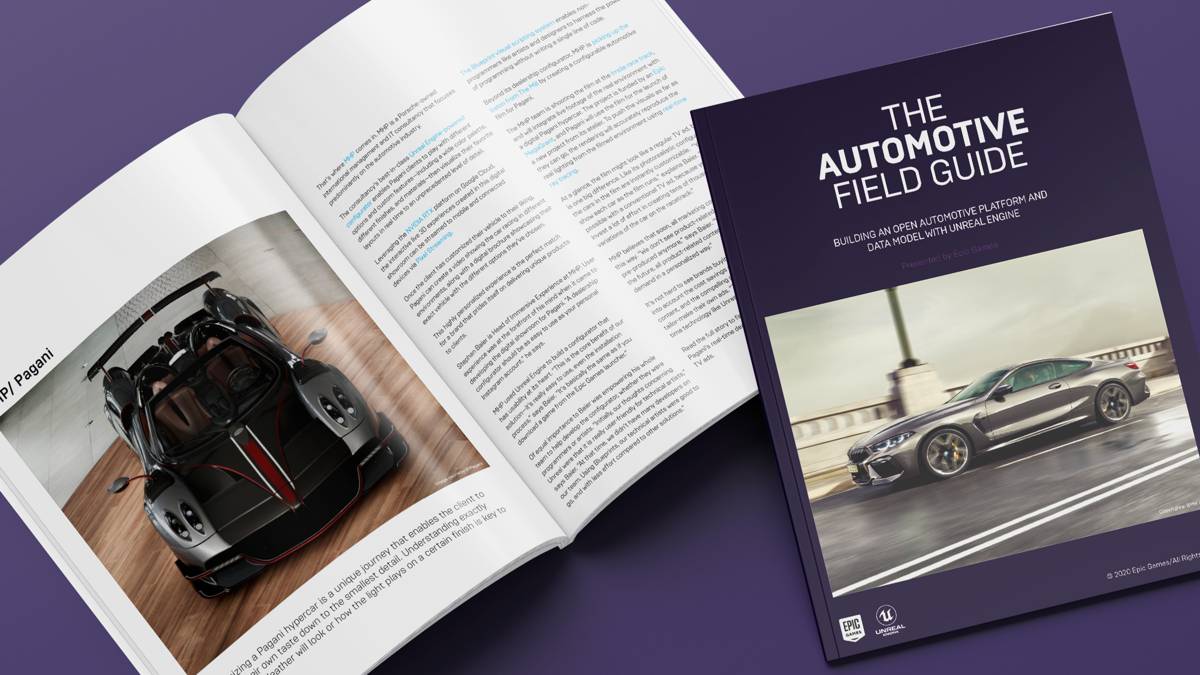 The 108-page Automotive Field Guild looks at how virtual reality, mixed reality, augmented reality and real-time 3D visualisation are transforming our industry.