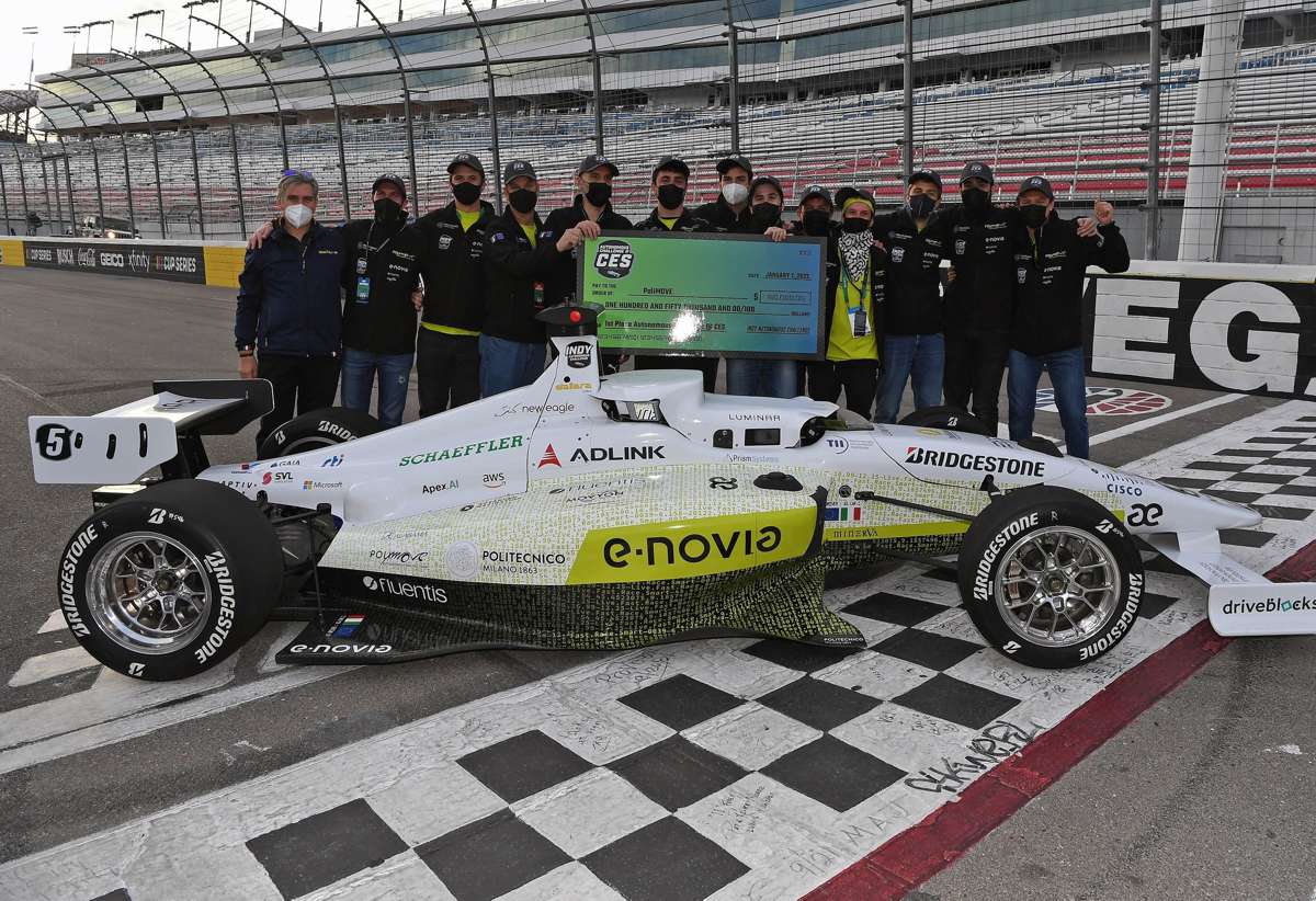 Polimove wins Autonomous Indy Racecar competition at CES 2022