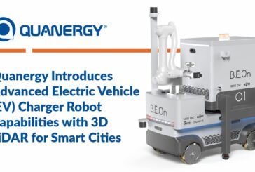 Quanergy and iCent showcased Advanced Electric Vehicle Charger Robot