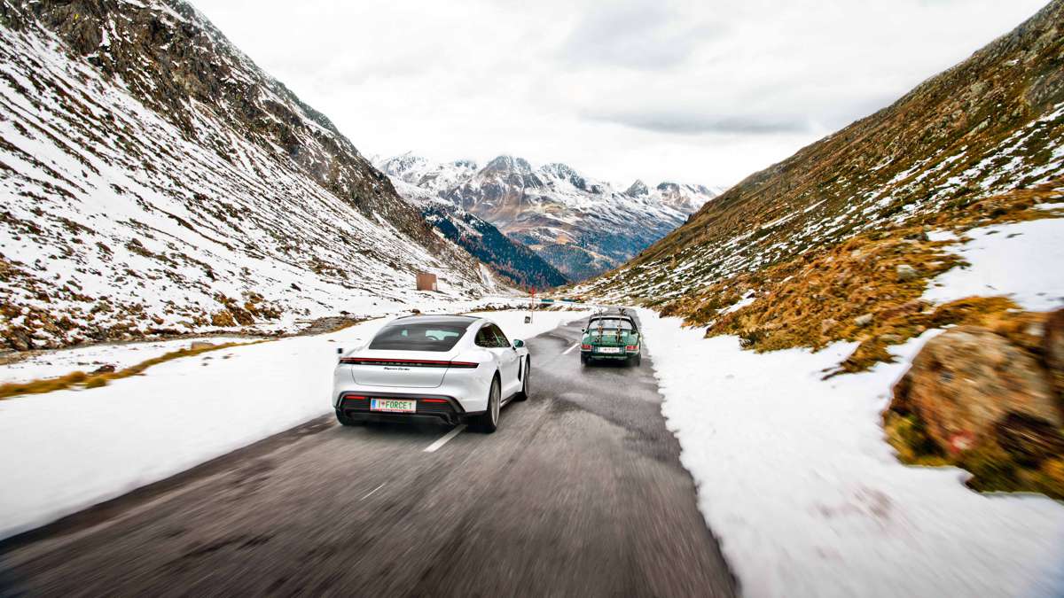 Touring the Timmelsjoch High Alpine Road with a Porsche Taycan