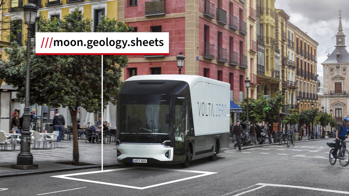 Volta Trucks and HERE Technologies delivering last-mile navigation featuring what3words