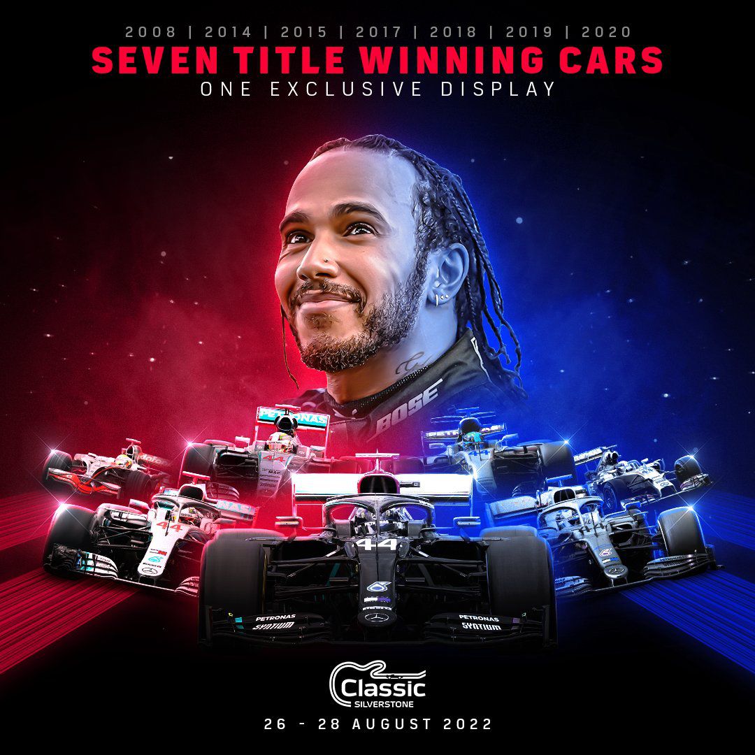 The Classic to feature all seven of Lewis Hamilton's winning Formula One cars