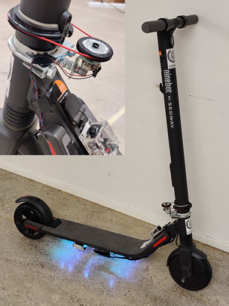 Chalmers University of Technology / Alexander Rasch In their pilot study, the researchers compared bikes and e-scooters directly, equipping them with measuring instruments and testing the riders on various maneuvers, involving combinations of braking—both planned, and in reaction to a random signal—and steering at different speeds.