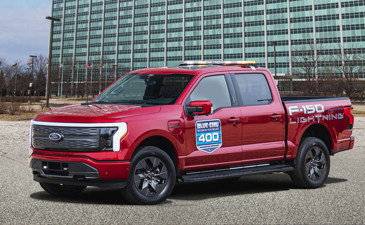 F-150 Lightning is the first Electric Truck to Pace a NASCAR Race